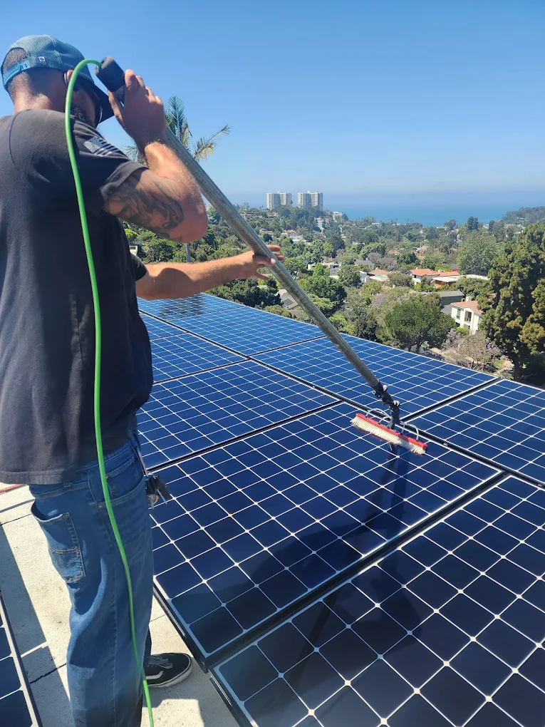 Solar panel cleaning , commercial property cleaning services